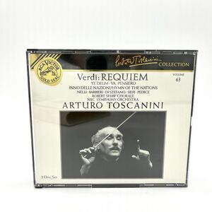RCA Victor Verdi Requiem Te Deum Toscanini NBC Symphony Orchestra‎ 2CD Classical